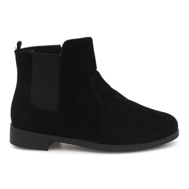 Ghete din piele de căprioară Jodhpur FC-P07 Negru