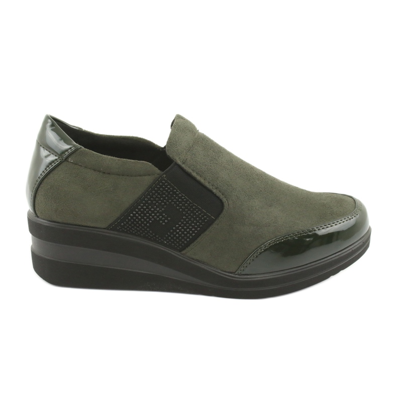 Pantofi cu toc Sergio Leone 225 olive negru verde