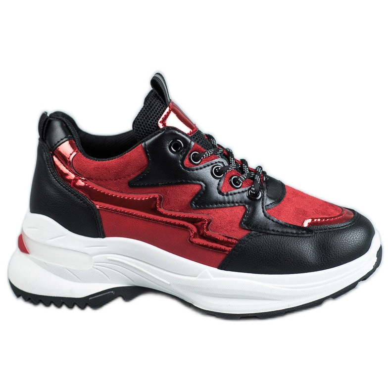 SHELOVET Pantofi de sport roșu multicolor
