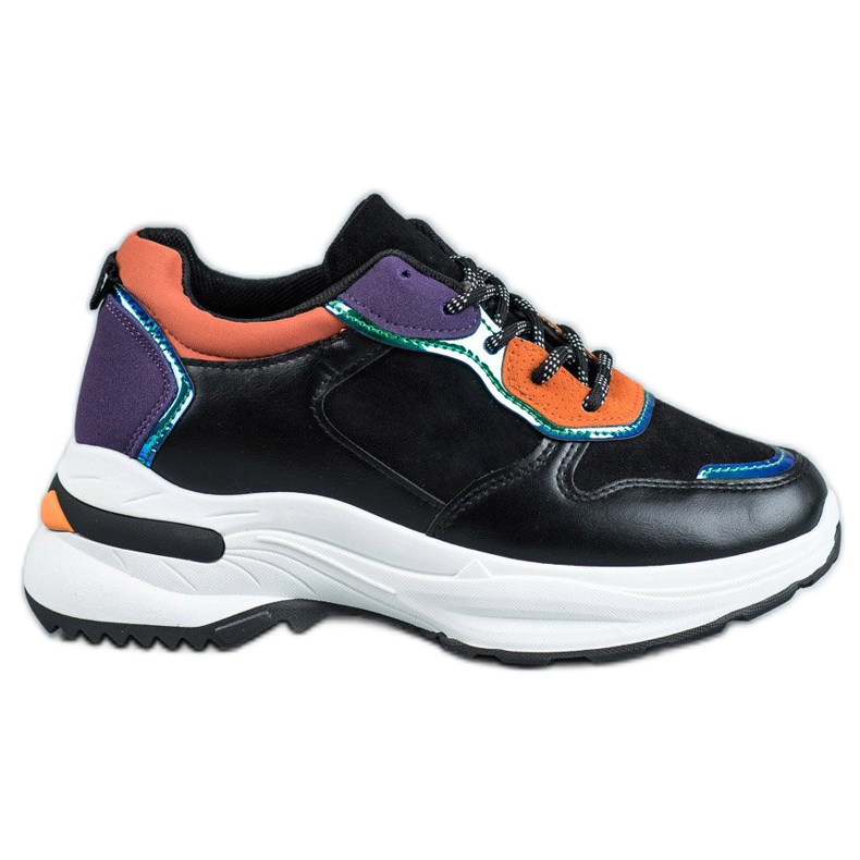 SHELOVET Adidași casual negru