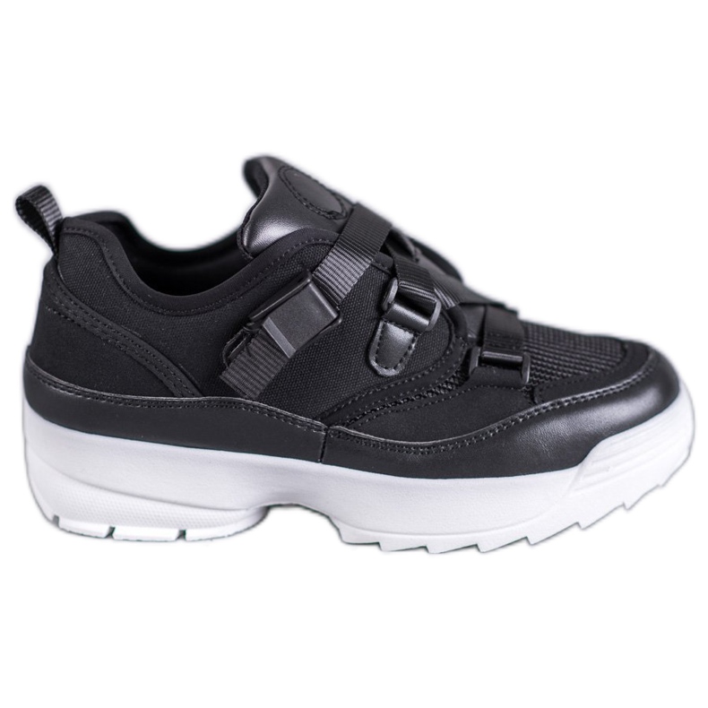 SHELOVET Pantofi sport de modă negri negru