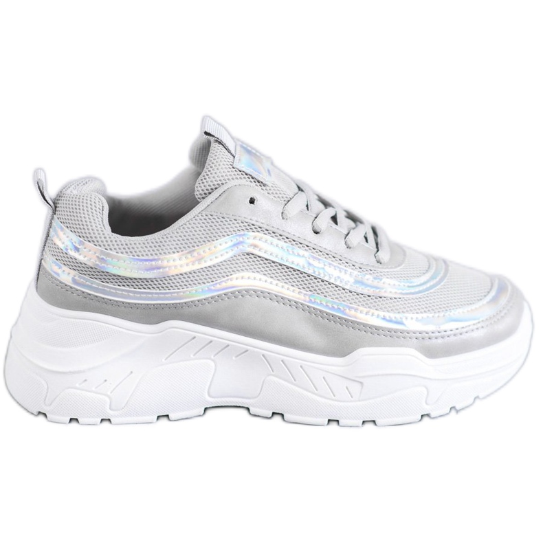 SHELOVET Pantofi sport gri deschis