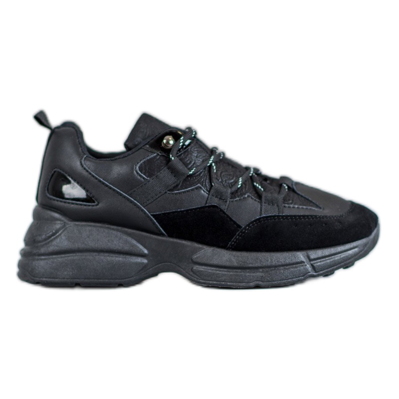 Muto Încălțăminte sport cu sclipici negru Muto Încălțăminte sport cu sclipici negru