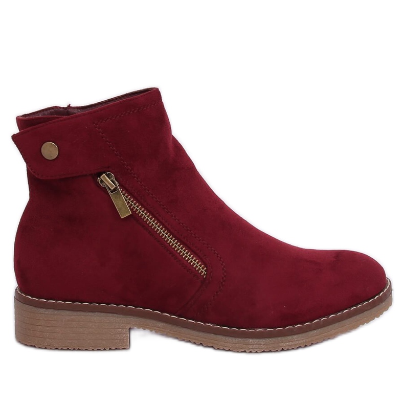 Cizme Maroon 8B908 Wine Jodhpur roșu Cizme Maroon 8B908 Wine Jodhpur roșu