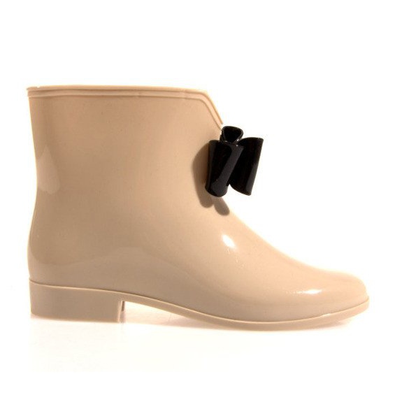 Ghete Wellington cu fundă Y014 Bej