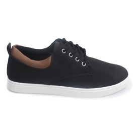 Adidași casual pentru bărbați 655 negri negru Adidași casual pentru bărbați 655 negri negru