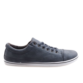 Adidași înalți la modă TL345 Blue Navy albastru marin Adidași înalți la modă TL345 Blue Navy albastru marin