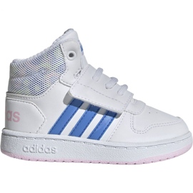 Adidas Hoops Mid 2.0 I Jr EE8550 alb Adidas Hoops Mid 2.0 I Jr EE8550 alb