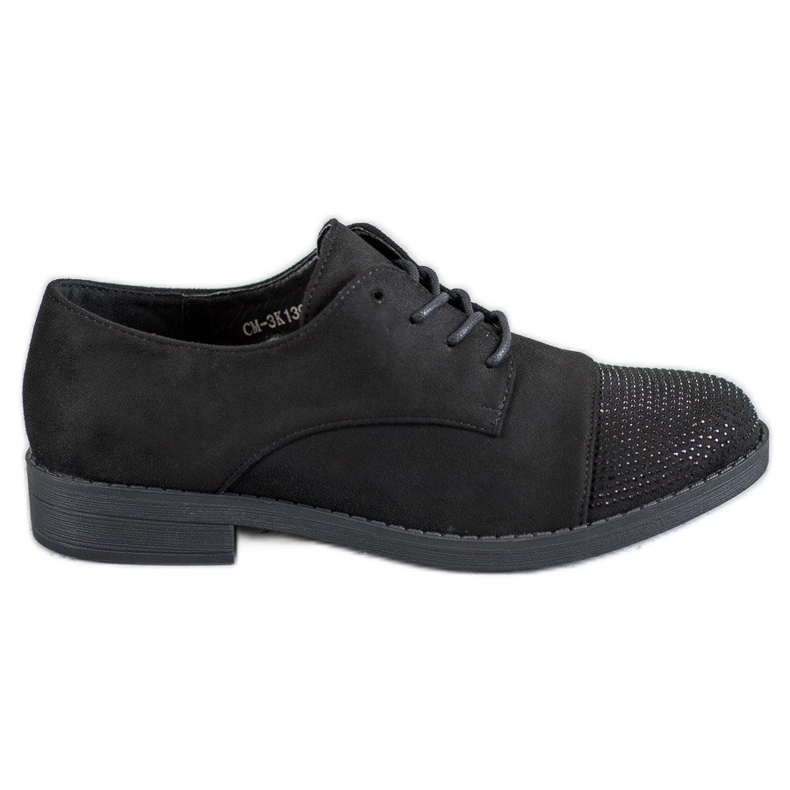 Best Shoes Pantofi Cu Cristale negru
