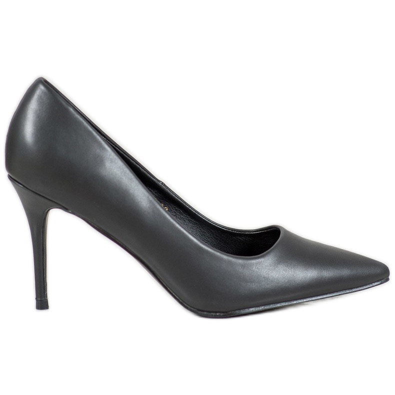 Diamantique Tocuri înalte din piele ecologică negru