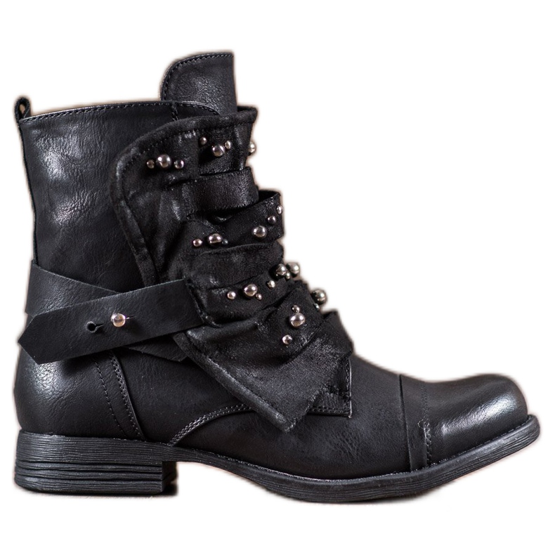 GISICODE Pantofi Rock Cu Perle negru