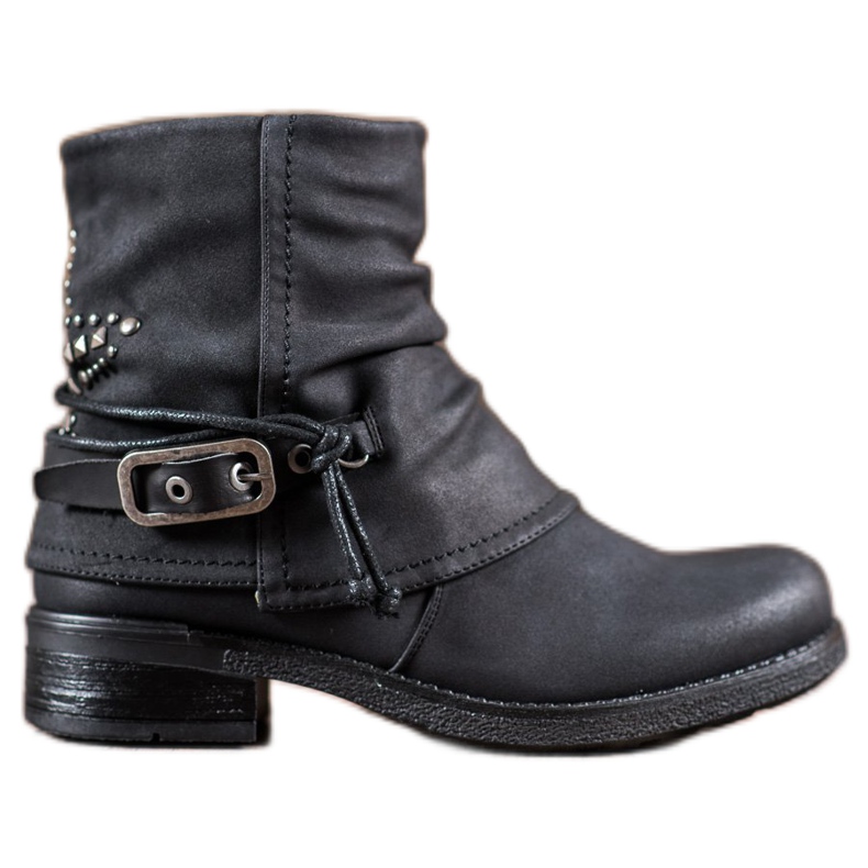 SHELOVET Muncitori cu cataramă decorativă negru