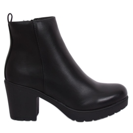 Negru BM172 Cizme negre cu toc înalt Negru BM172 Cizme negre cu toc înalt