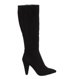 Tocuri înalte clasice negre 8677 Negru