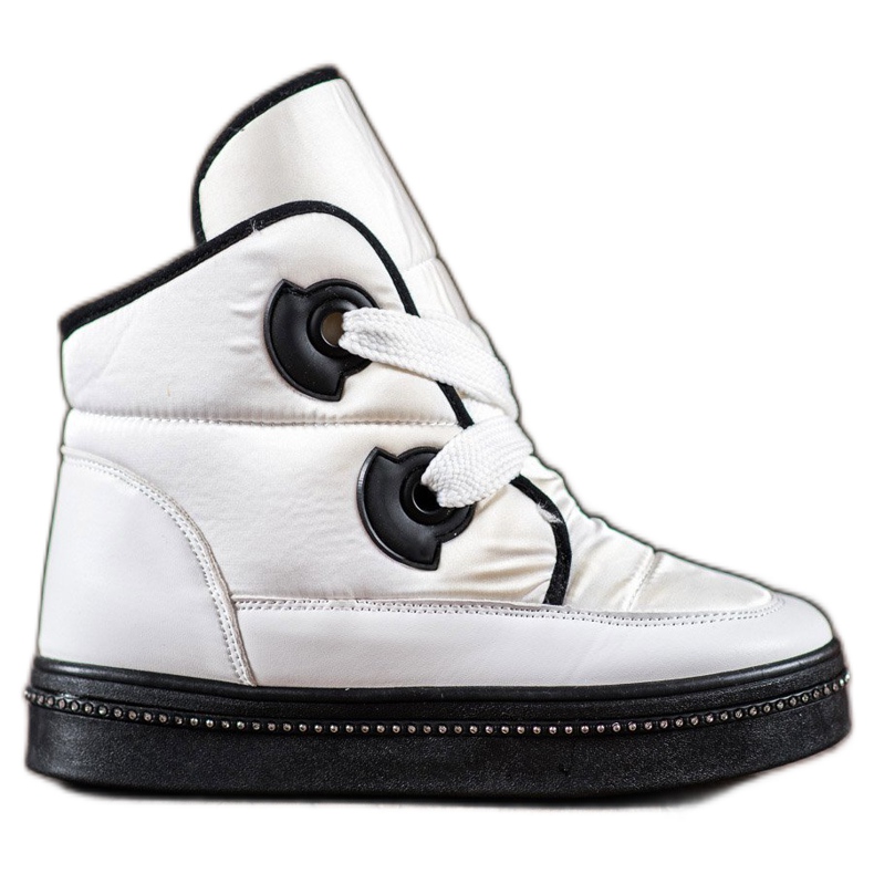 RTX WALK Ghete de zăpadă cu cristale alb