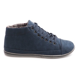 Adidași înalți la modă TL364 Blue Navy albastru marin Adidași înalți la modă TL364 Blue Navy albastru marin