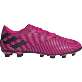 Ghete de fotbal Adidas Nemeziz 19.4 FxG M F34392 roz roz Ghete de fotbal Adidas Nemeziz 19.4 FxG M F34392 roz roz