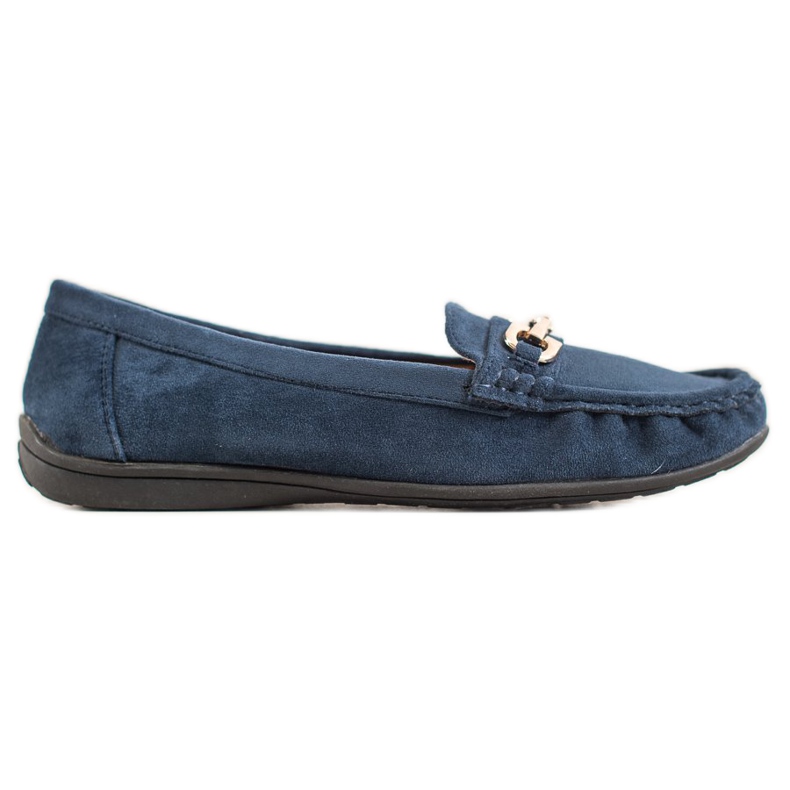 Sixth Sense Mocasini cu ornament albastru
