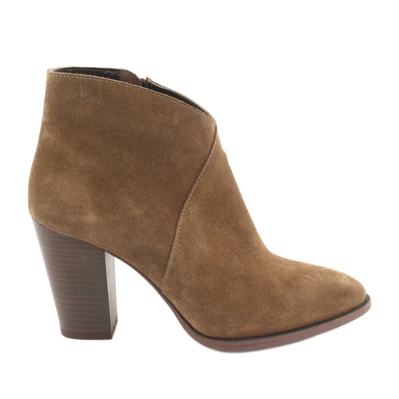 Badura Botine din piele de căprioară pe stâlp maro Badura Botine din piele de căprioară pe stâlp maro