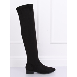 Cizme negre cu coapse negre RB34P negru