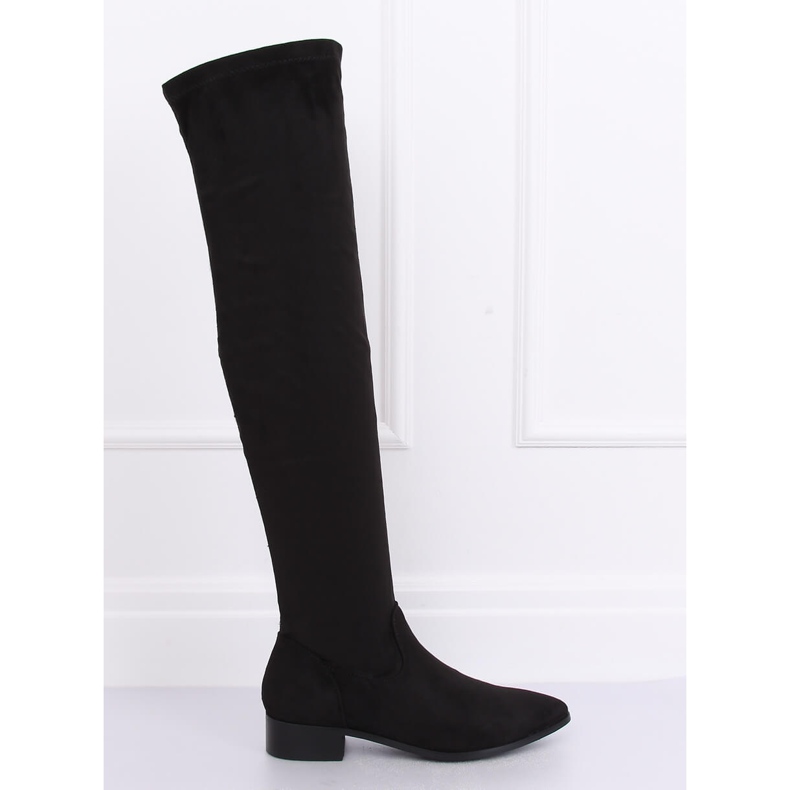 Cizme negre cu coapse negre RB34P negru
