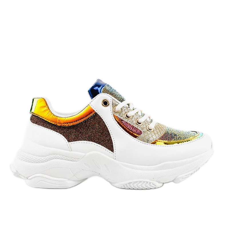 Încălțăminte de sport albă pentru femei W-3117 multicolor Încălțăminte de sport albă pentru femei W-3117 multicolor