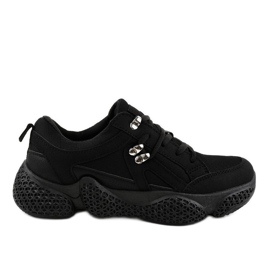 Pantofi sport negri la modă pentru femei BD-5 negru Pantofi sport negri la modă pentru femei BD-5 negru