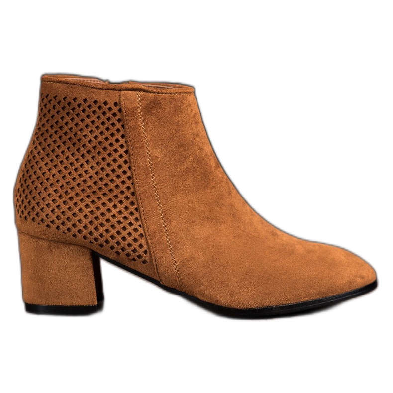 Filippo Cizme din piele de căprioară cu toc înalt maro