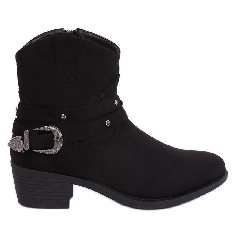 Cizme de cowboy negre pentru femei 8035-GA Black negru