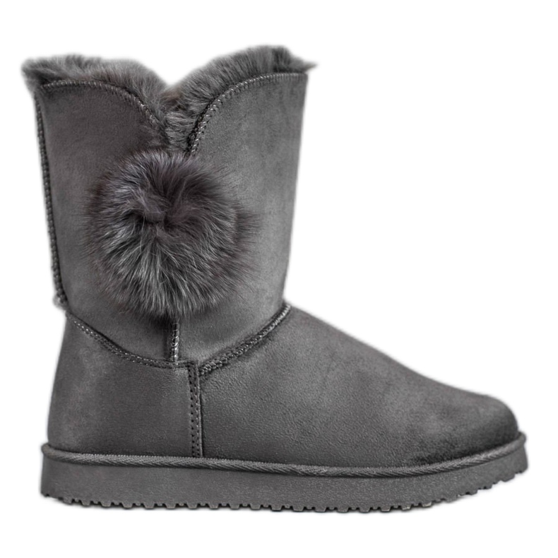 SHELOVET Mukluki Cu Pompom gri
