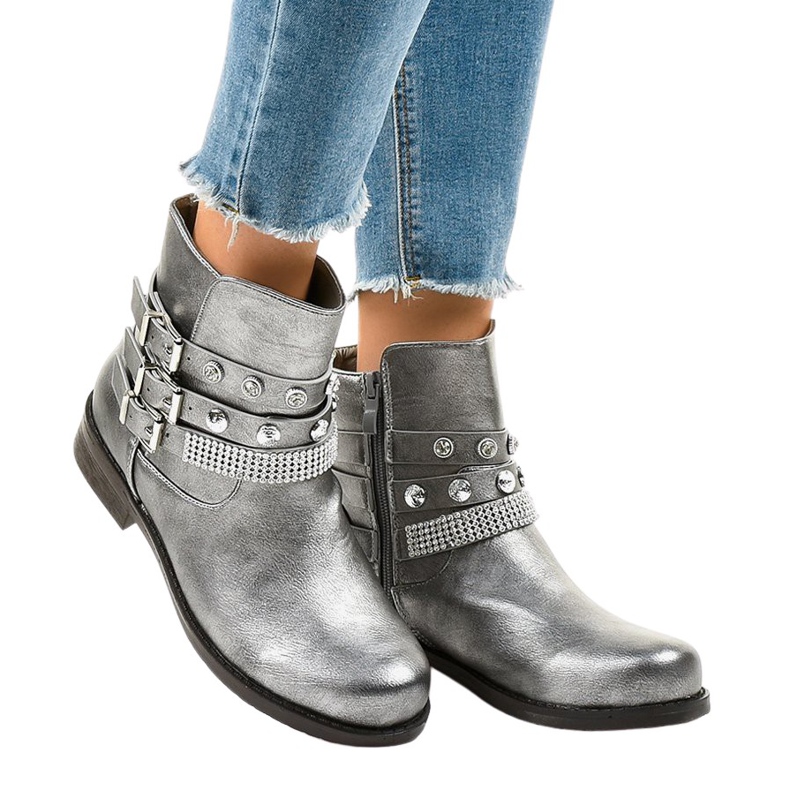 Ghete gri bogat decorate LL179