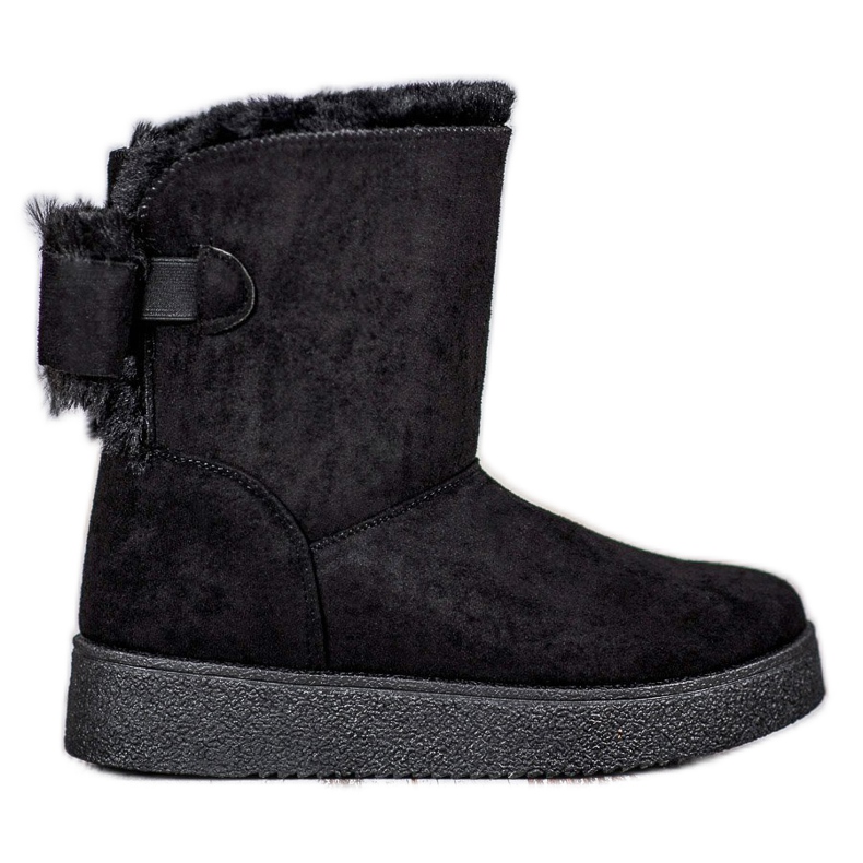 SHELOVET Mukluki cu un arc negru