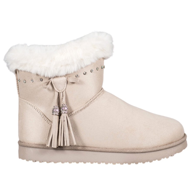 SHELOVET Mukluki Cu Cristale maro