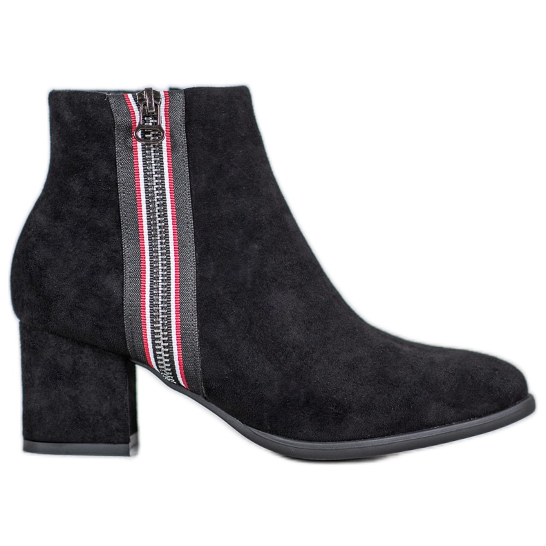 Filippo Cizme cu fermoar decorativ negru