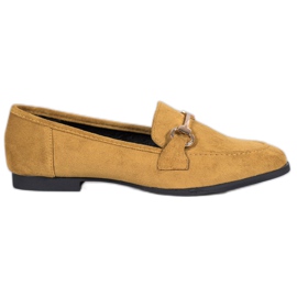 Mocasini din piele de căprioară VICES galben Mocasini din piele de căprioară VICES galben
