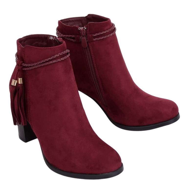 Cizme cu tocuri bordeaux VQ-31 Winered roșu