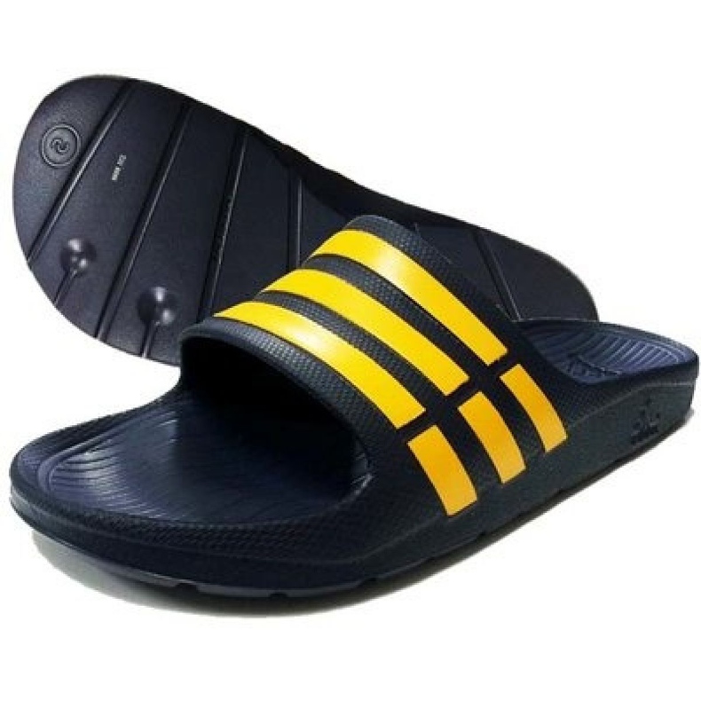 Papuci Adidas Duramo Slide M M17840 albastru marin galben