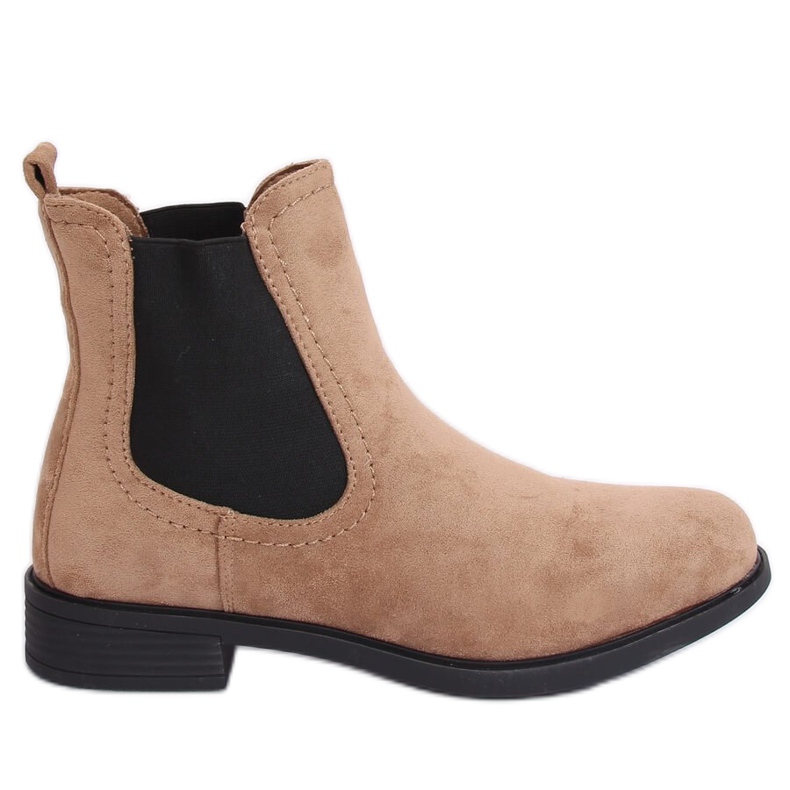 Cizme bej Jodhpur B-6856 Kaki