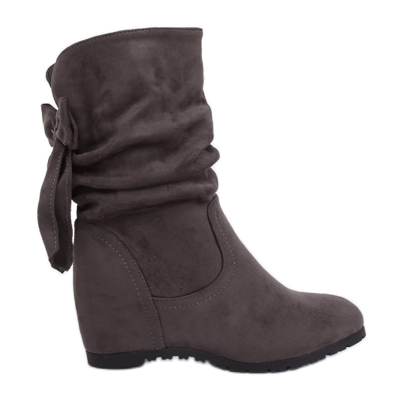 Cizme gri Wedge H8120 Gris