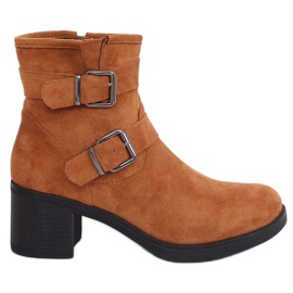 Camel TX-1815 Cizme cu toc lat Camel maro