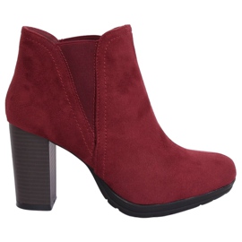 Cizme cu toc, burgund H9261 Burdeos roșu Cizme cu toc, burgund H9261 Burdeos roșu