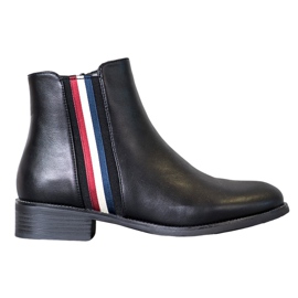 Filippo Cizme cu centură decorativă negru