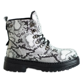 SHELOVET Trappers cu șiret alb multicolor