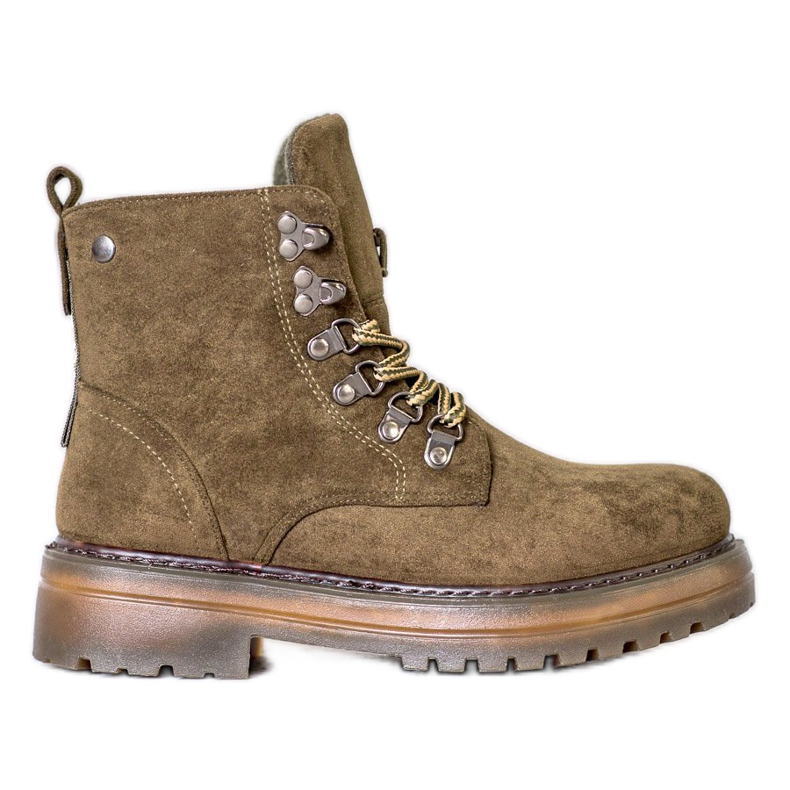 SHELOVET Trappers cu șiret maro multicolor verde