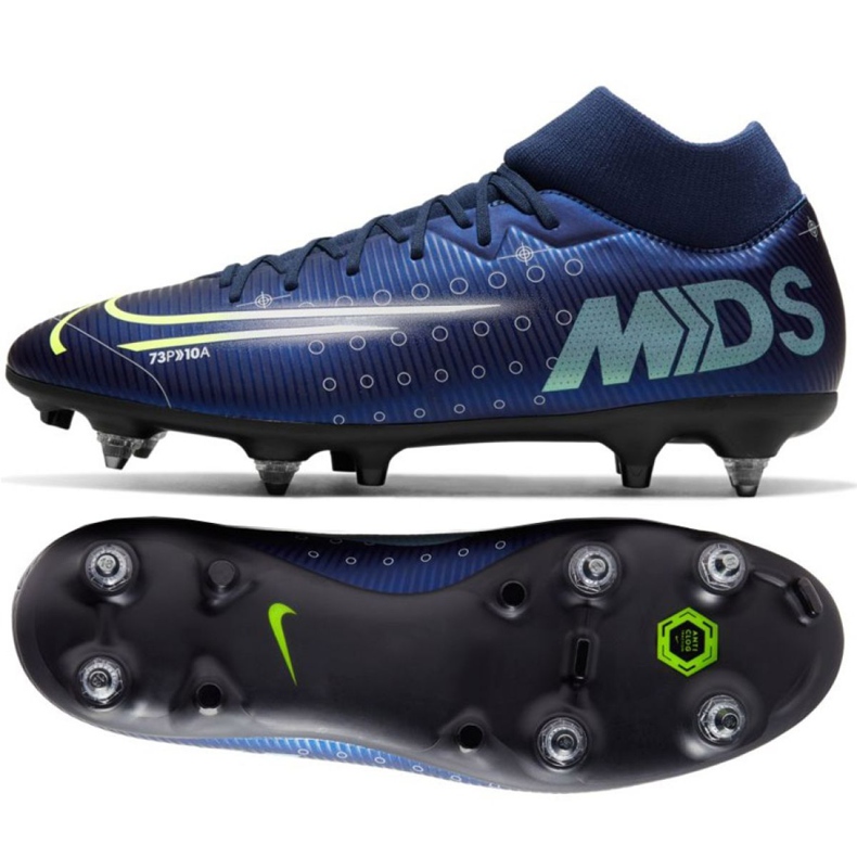 Pantof de fotbal Nike Mercurial Superfly 7 Academy Mds Sg Pro Ac M CK0014-401 albastru marin albastru marin