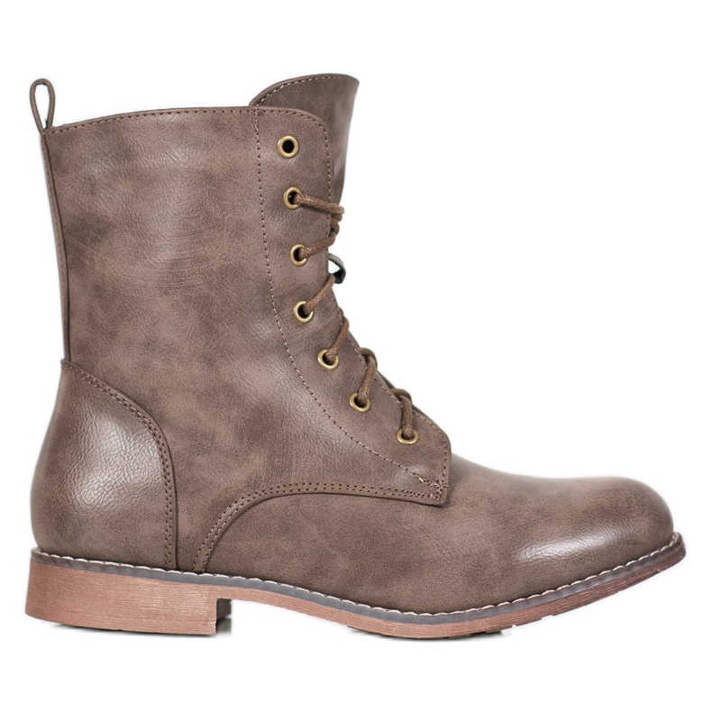 Super Me Cizme înalte cu piele ecologică maro Super Me Cizme înalte cu piele ecologică maro