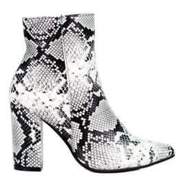 Seastar Snake Print Boot alb negru multicolor
