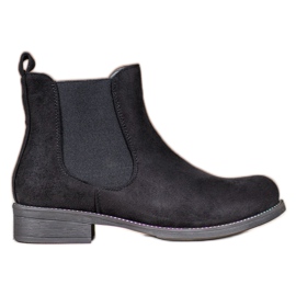 SDS Ghete Chelsea cu cristale negru SDS Ghete Chelsea cu cristale negru