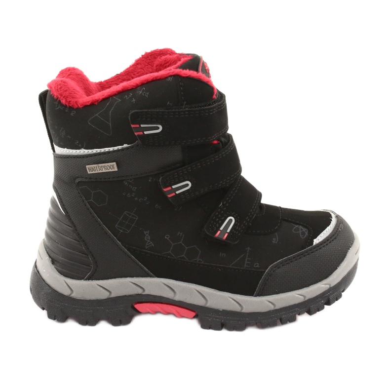 Ghete softshell Black American Club HL20 cu membrană negru roșu