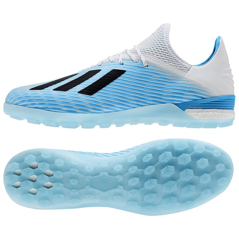 Ghete de fotbal Adidas X 19.1 Tf M F99999 alb albastru